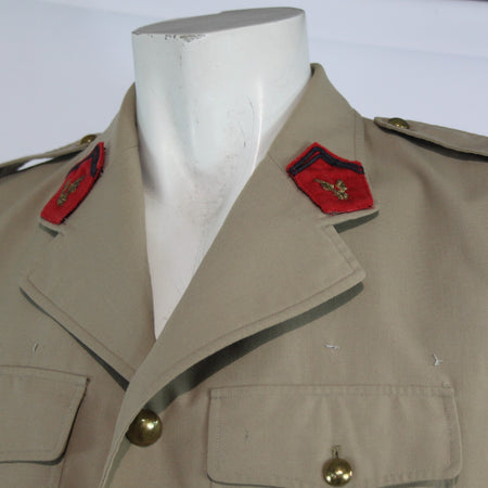 1960's French Artillery Major's Dress Jacket Sand Army Genuine Surplus 40"(4134)