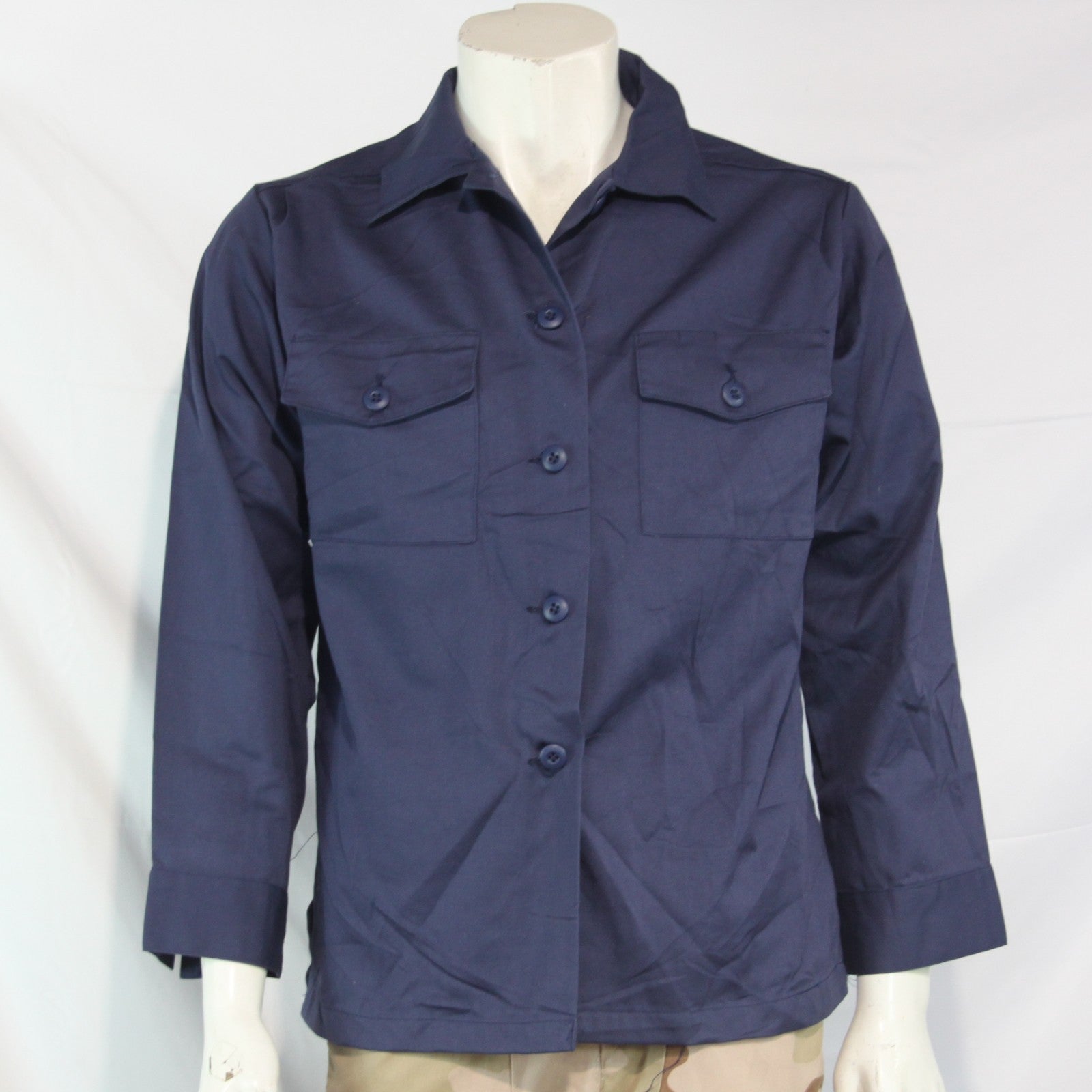 Womens US Naval Shirt Navy Utility Shirt Genuine Surplus  (4228)