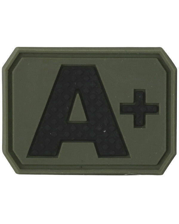 Kombat Blood Group Rubber Patches  Army RAF SAS Patch Badge