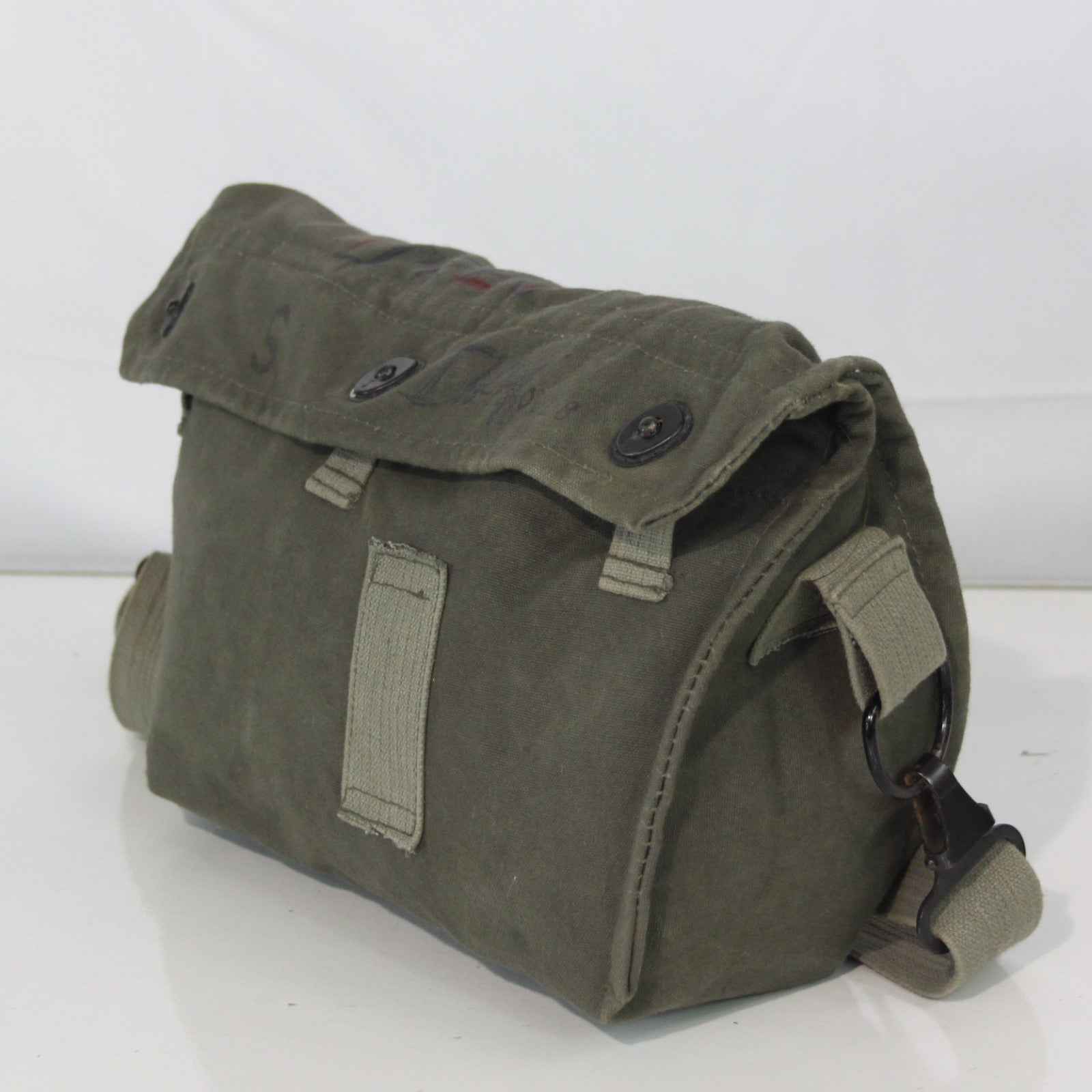 Genuine Surplus Vintage Russian Military Side Bag Canvas Modified Grade2 (3389)