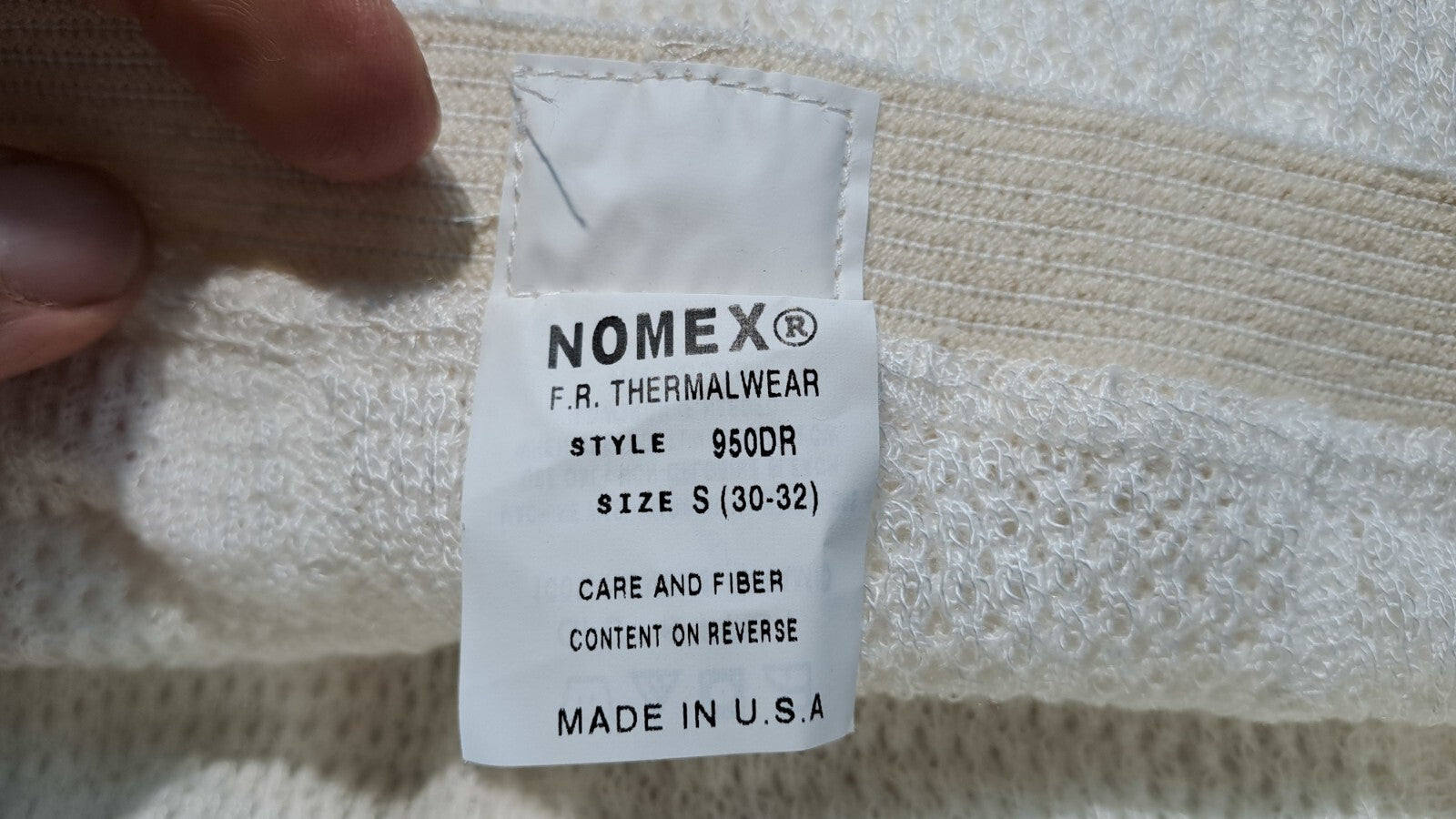 Genuine Surplus FR White Nomex Aramid Long Johns Leggings (2694)