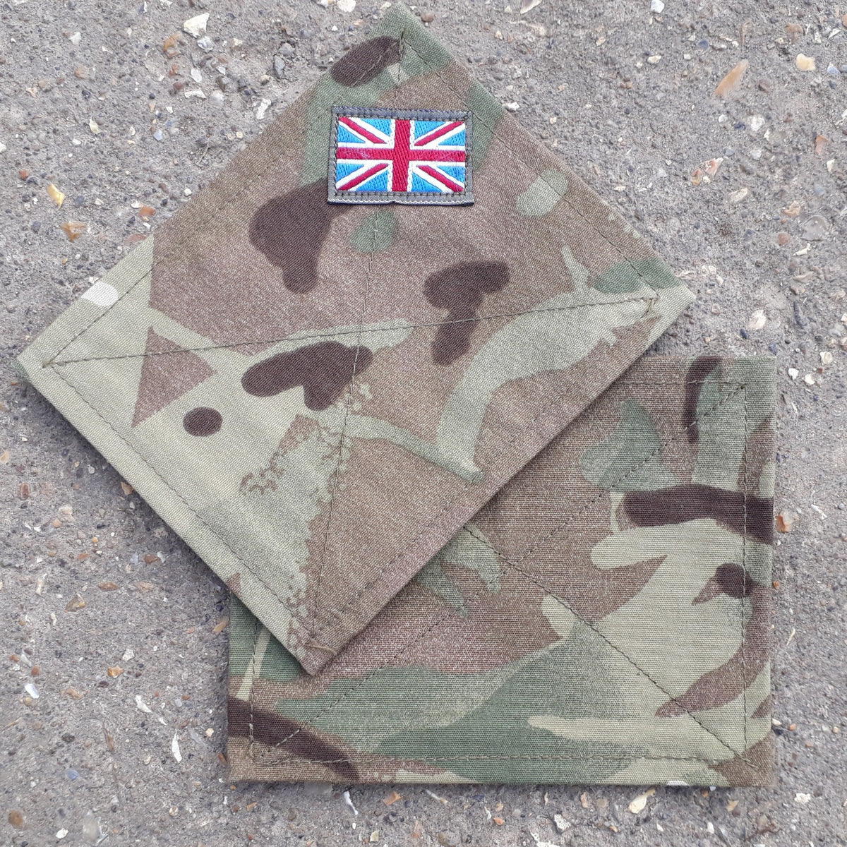 Genuine Surplus British Forces Blanking Patches Hook & Loop MTP Pair