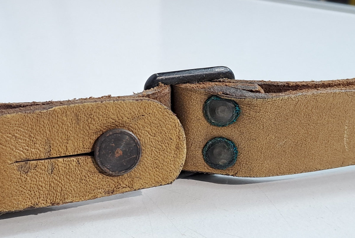 Genuine Surplus French Army Leather Sling With Swivel Clips (3042)