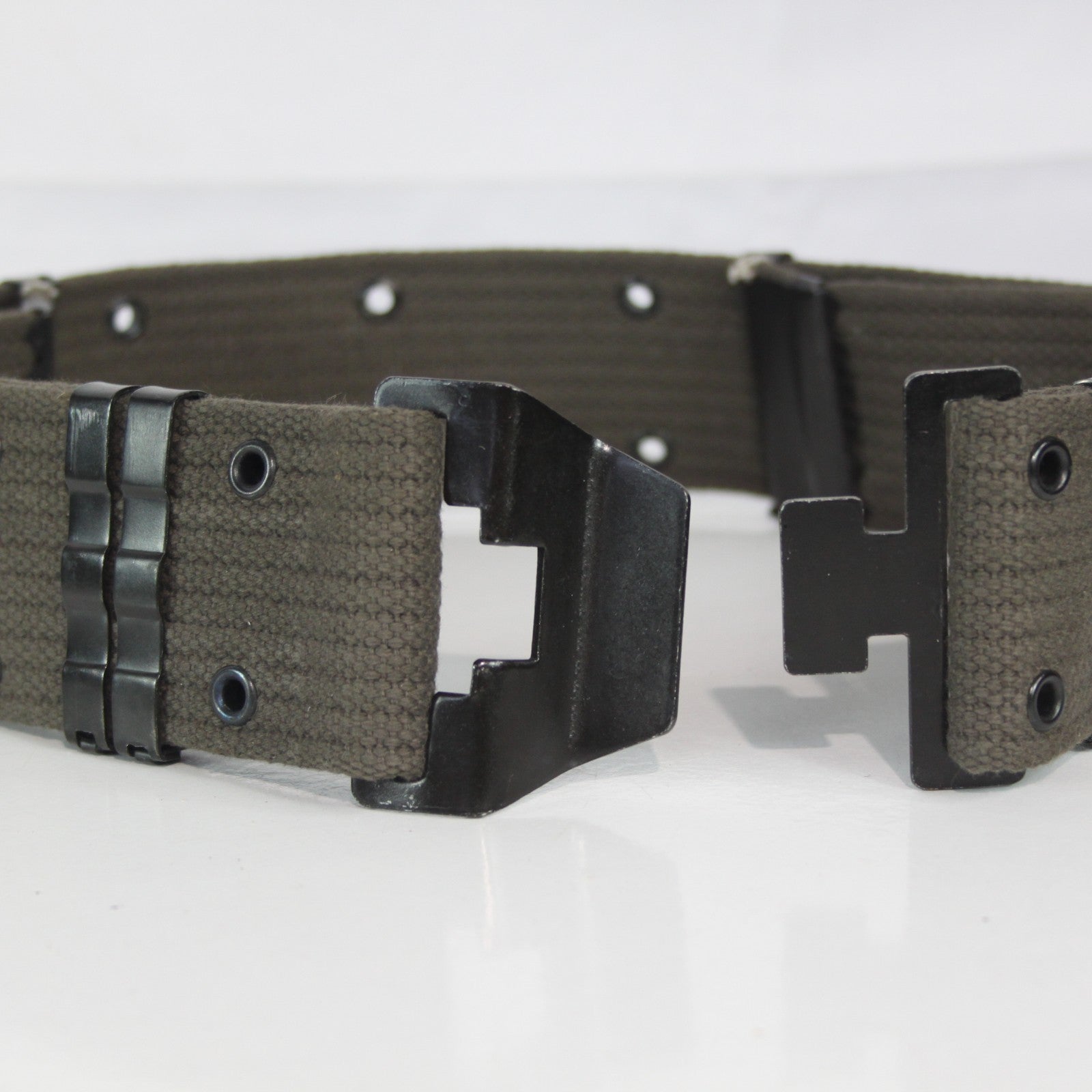 Genuine Surplus Spanish Army Belt 59mm Width Webbing Belt Olive 28-38" (4090)