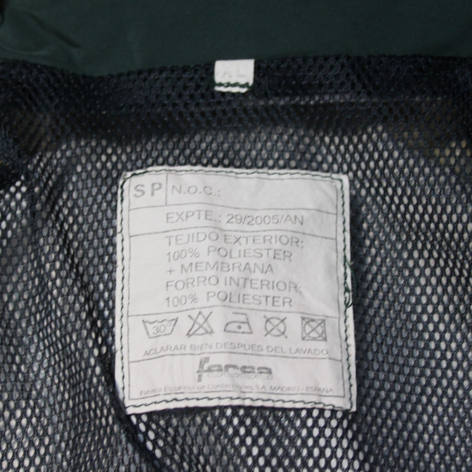 Spanish Civil Guard Waterproof Breathable Lightweight Jacket XL 44-46" (3858