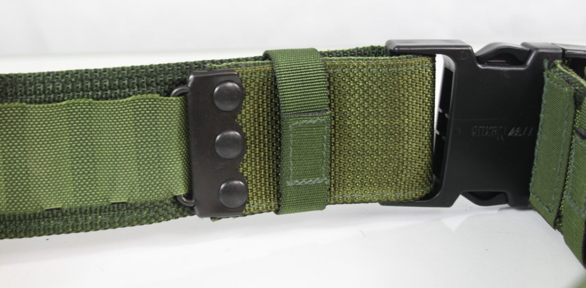 Genuine Surplus British Forces Dark Olive Webbing Belt Plastic Buckle (2429)