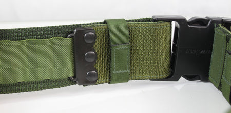 Genuine Surplus British Forces Dark Olive Webbing Belt Plastic Buckle (2429)