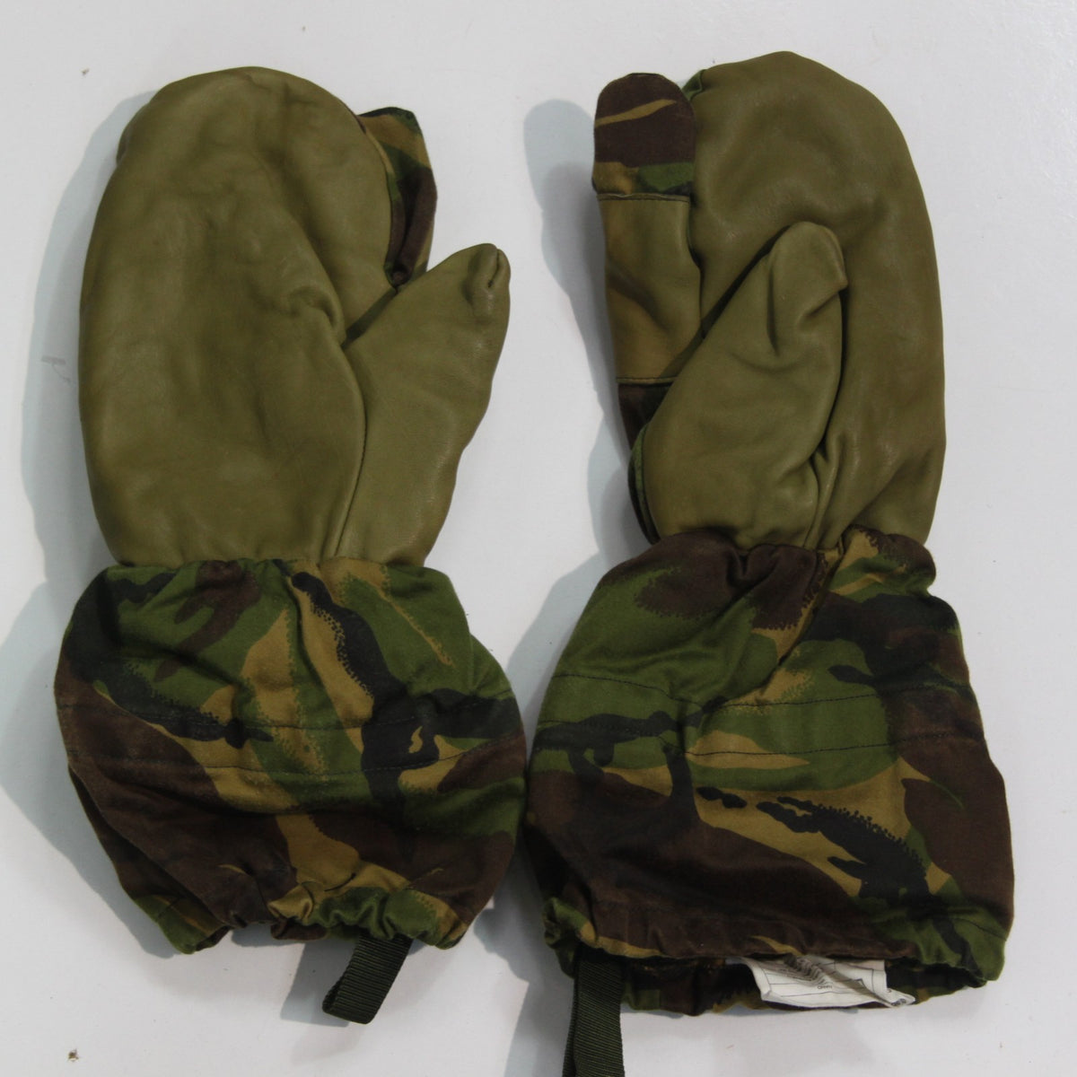 Faux Fur Thermal Army Mittens Vintage British Arctic Genuine Surplus Camo (3921)