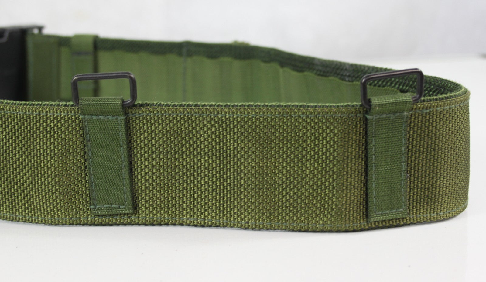 Genuine Surplus British Forces Dark Olive Webbing Belt Plastic Buckle (2429)