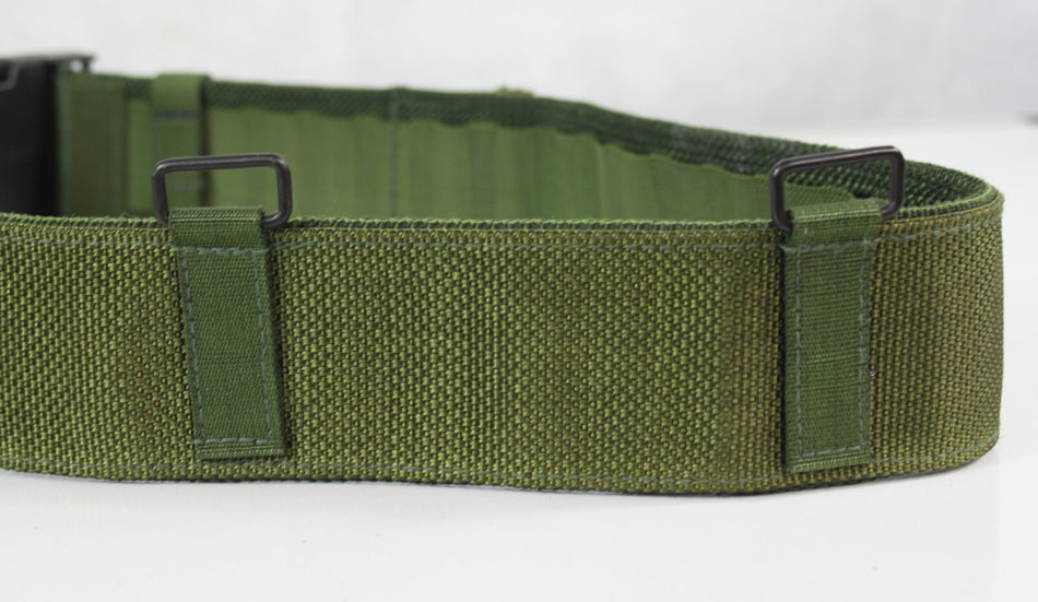 Genuine Surplus British Forces Dark Olive Webbing Belt Plastic Buckle (2429)
