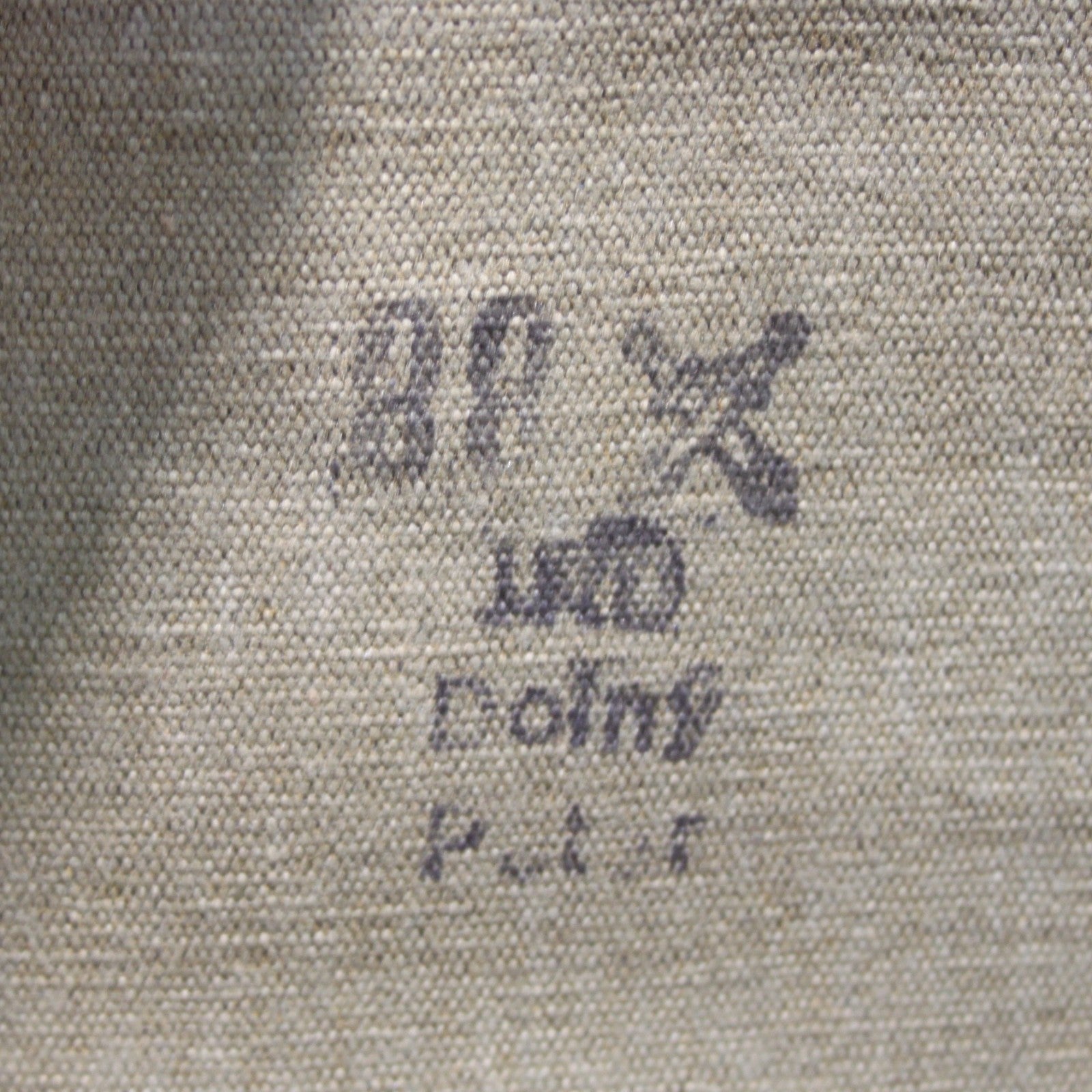 Czechoslovakian Army Vintage Canvas Bag Genuine Surplus Cold War (4355)