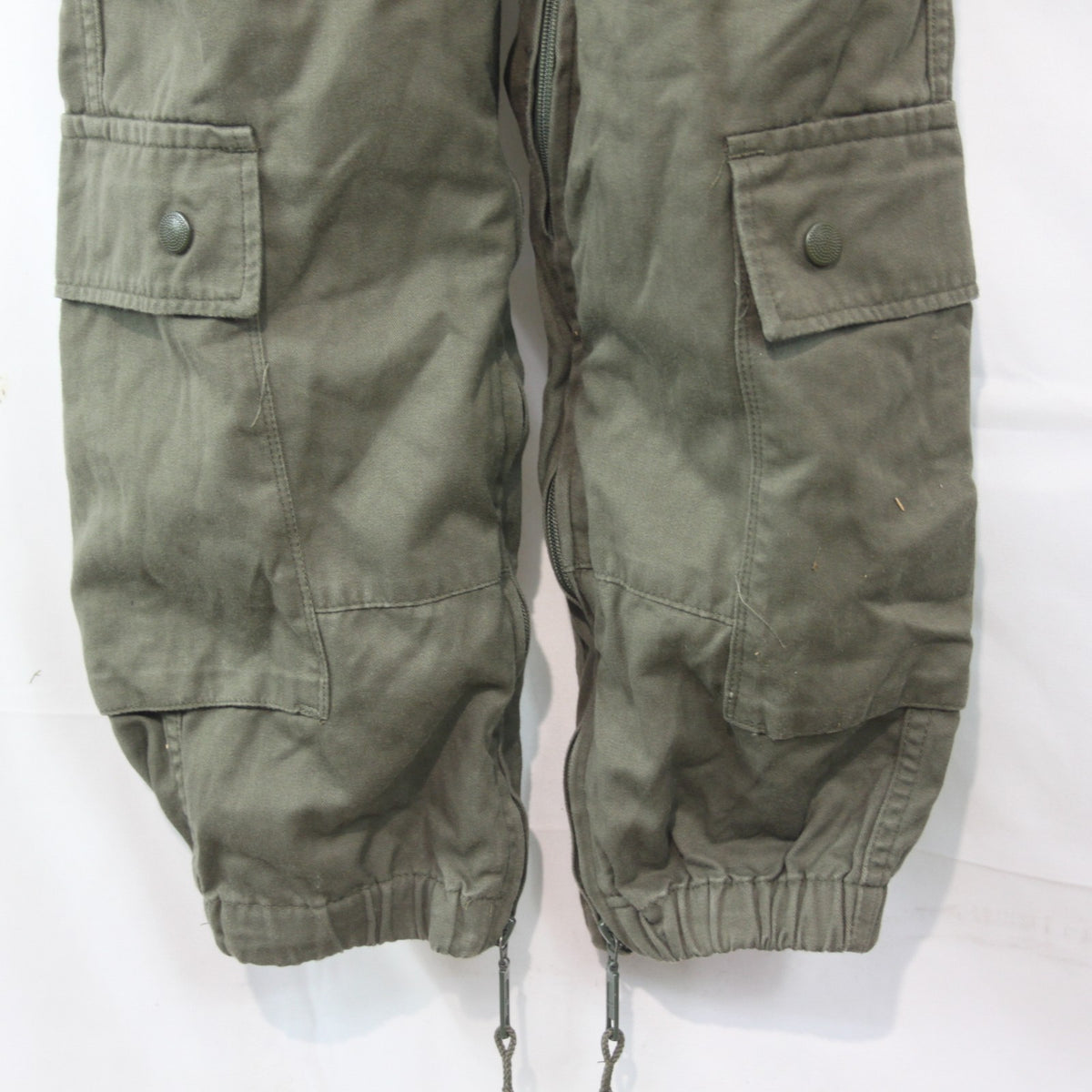 French Army AFV Coverall Olive Green Genuine Surplus 34-36" Chest Short (4177)