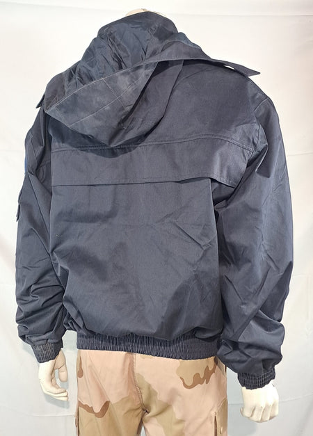 Genuine Surplus French Prison Officers Navy Jacket 46"  Bomber Hooded (2809)