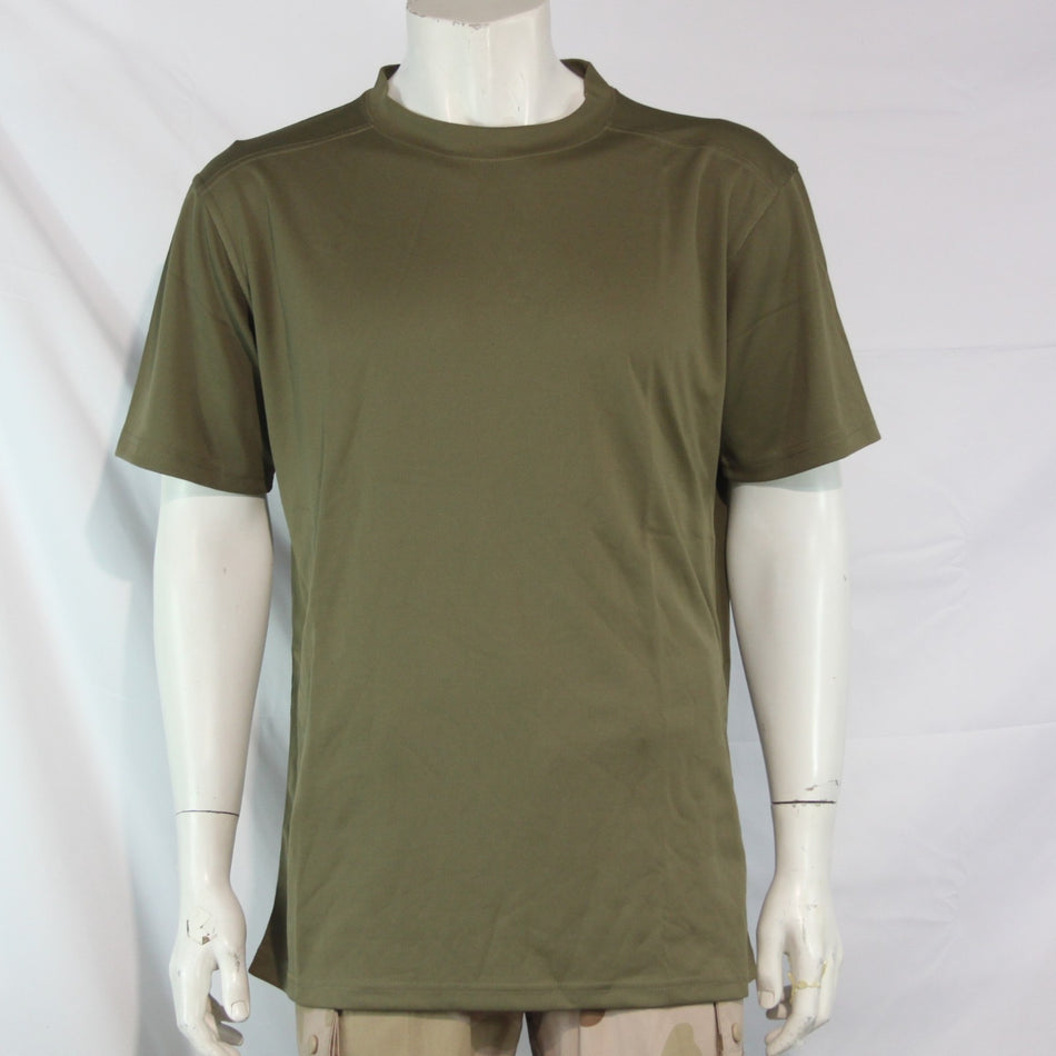 NEW British Wicking Short Sleeve T-Shirt Light Olive Genuine  Army Surplus