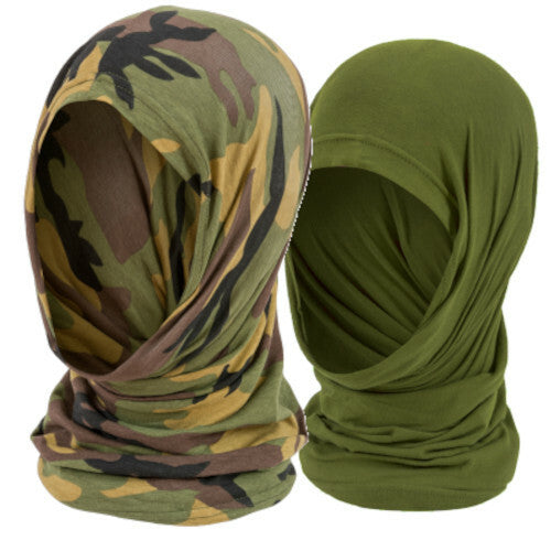 Highlander Cotton Headover Snood Knitted Stretch Camo Face Wrap Mask 5 Way