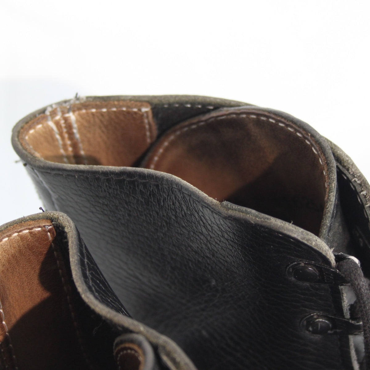 Genuine Surplus Swiss Army Black Leather Ranger Boots Grade 2 (3309)