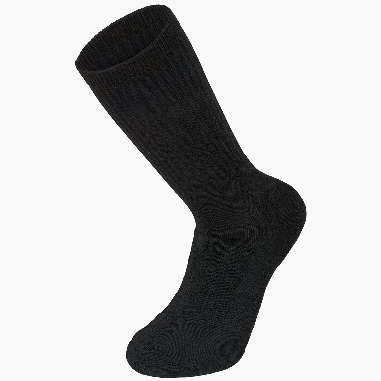 Highlander Crusader Military Style Work Socks Cushioned Cotton Black Olive soc82