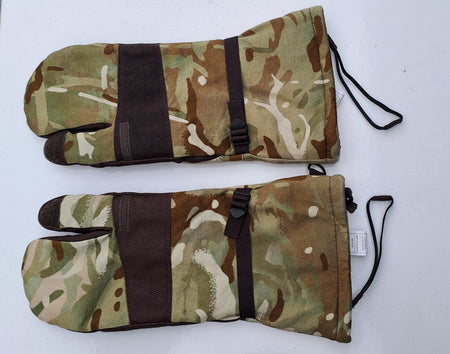 Genuine Surplus British Army MTP Gore-tex Lined Blizzard ECW Arctic Mittens 2792