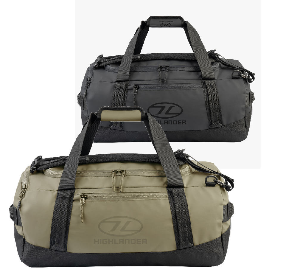 Highlander Hauler Duffle Bag Holdall  45 Litre  Strong Durable Water Resistant