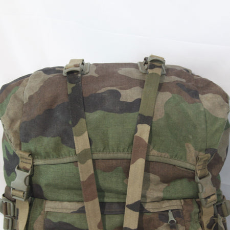 Genuine Surplus French Army Bergen Rucksack CCE Camo repaired (4183)