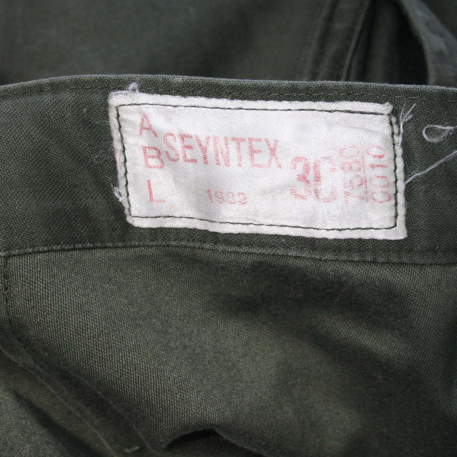 1980's Genuine Surplus Heavyweight Belgian Army Combat Trousers Repaired (3688)