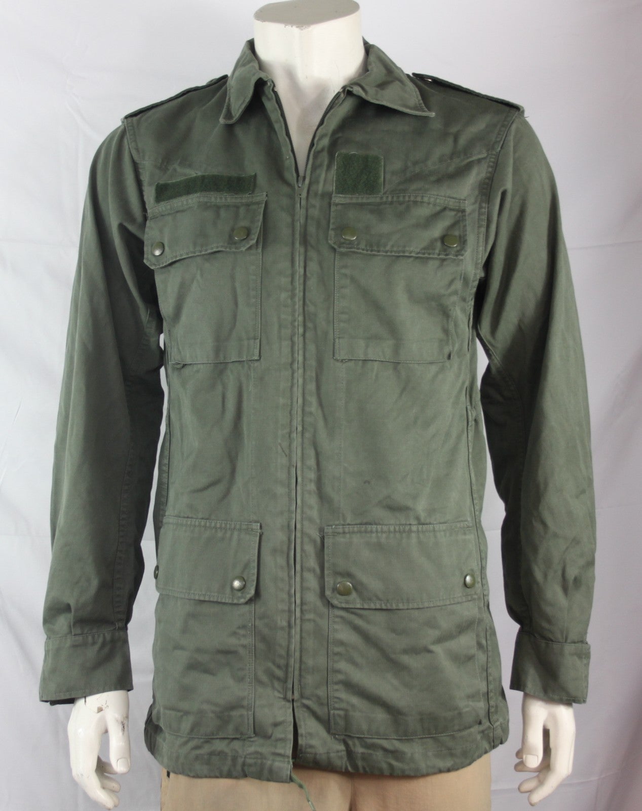 Genuine Surplus French Airforce Lightwight Cotton Canvas Jacket Olive 34" (1405)