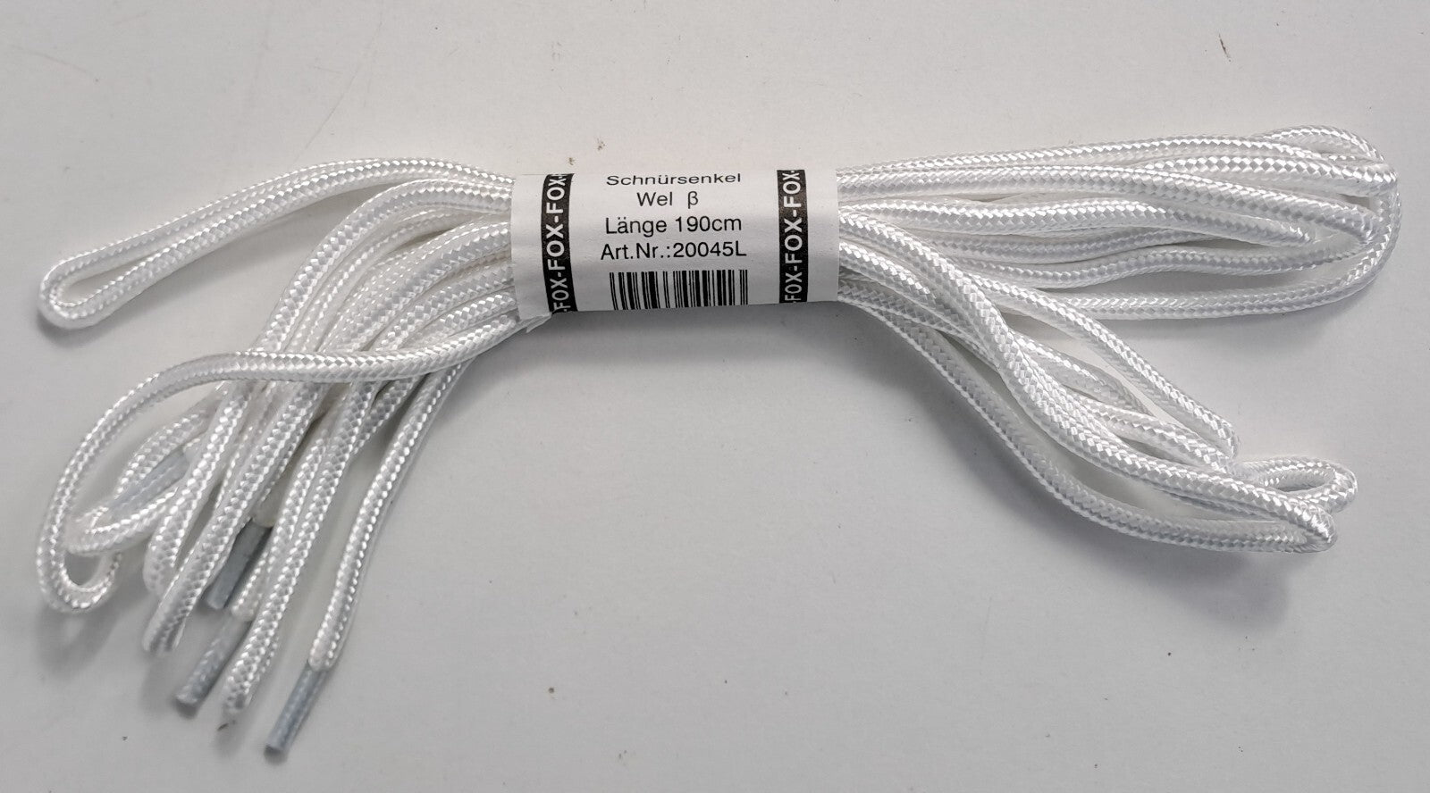 Genuine Surplus German Army Issue White Boot Laces 190cm 1 Pair (1892)