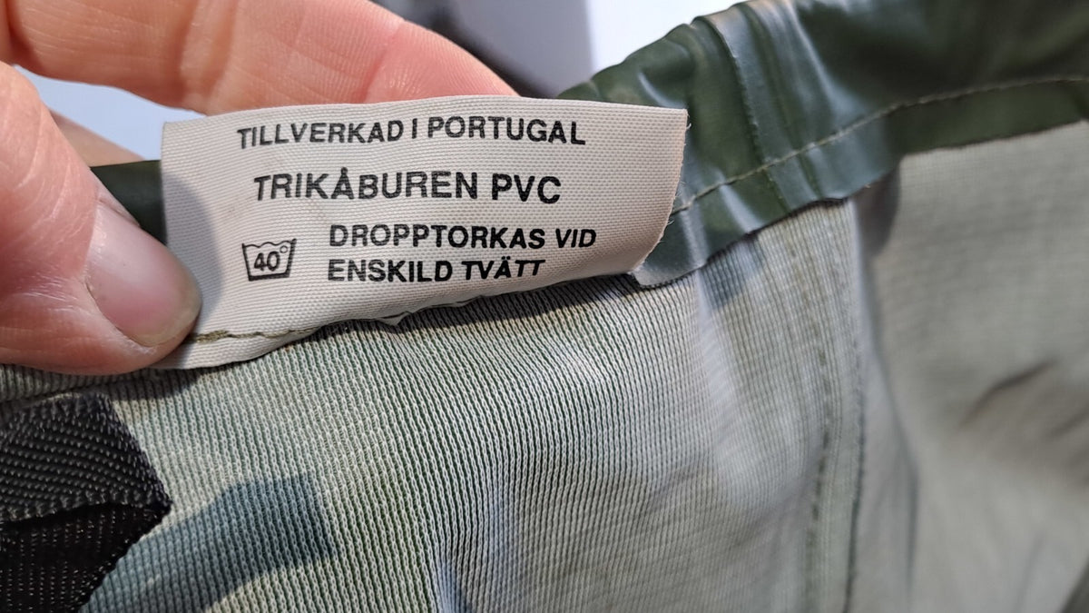 Genuine Surplus Swedish Army Waterproof Over-Trousers PVC Olive (2782)
