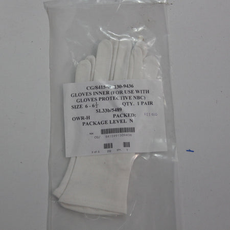 NEW Genuine Surplus British Army Cotton Liner Gloves Lightweight White  (4349)