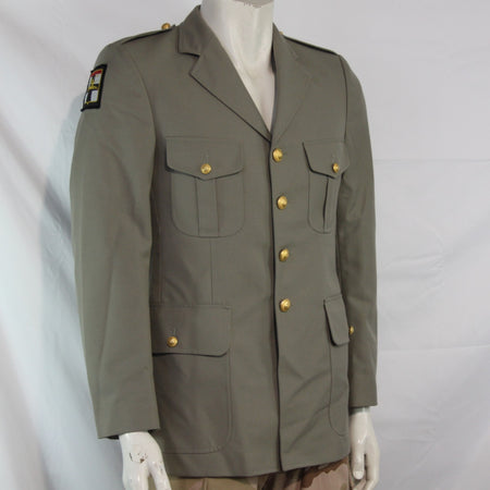 Genuine Surplus French Army Dress Jacket Beige Grey Grade 2 38" Chest (3492)