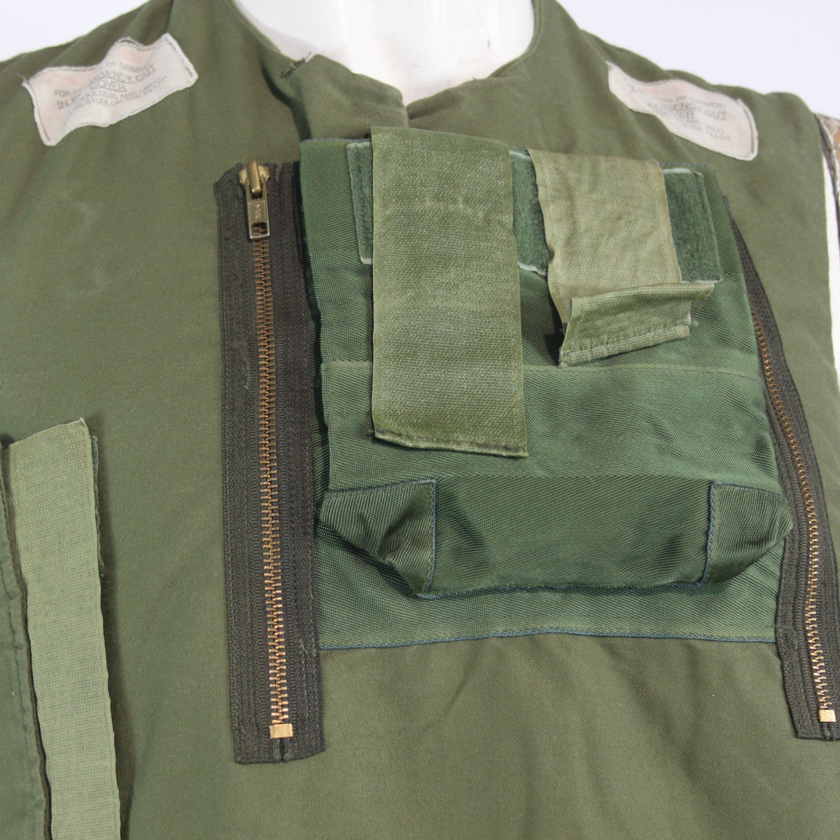 1970's Vintage British Military Body Armour Cover Genuine Surplus Olive 3961