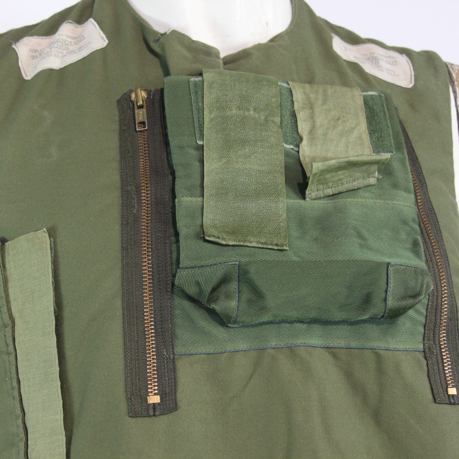 1970's Vintage British Military Body Armour Cover Genuine Surplus Olive 3961