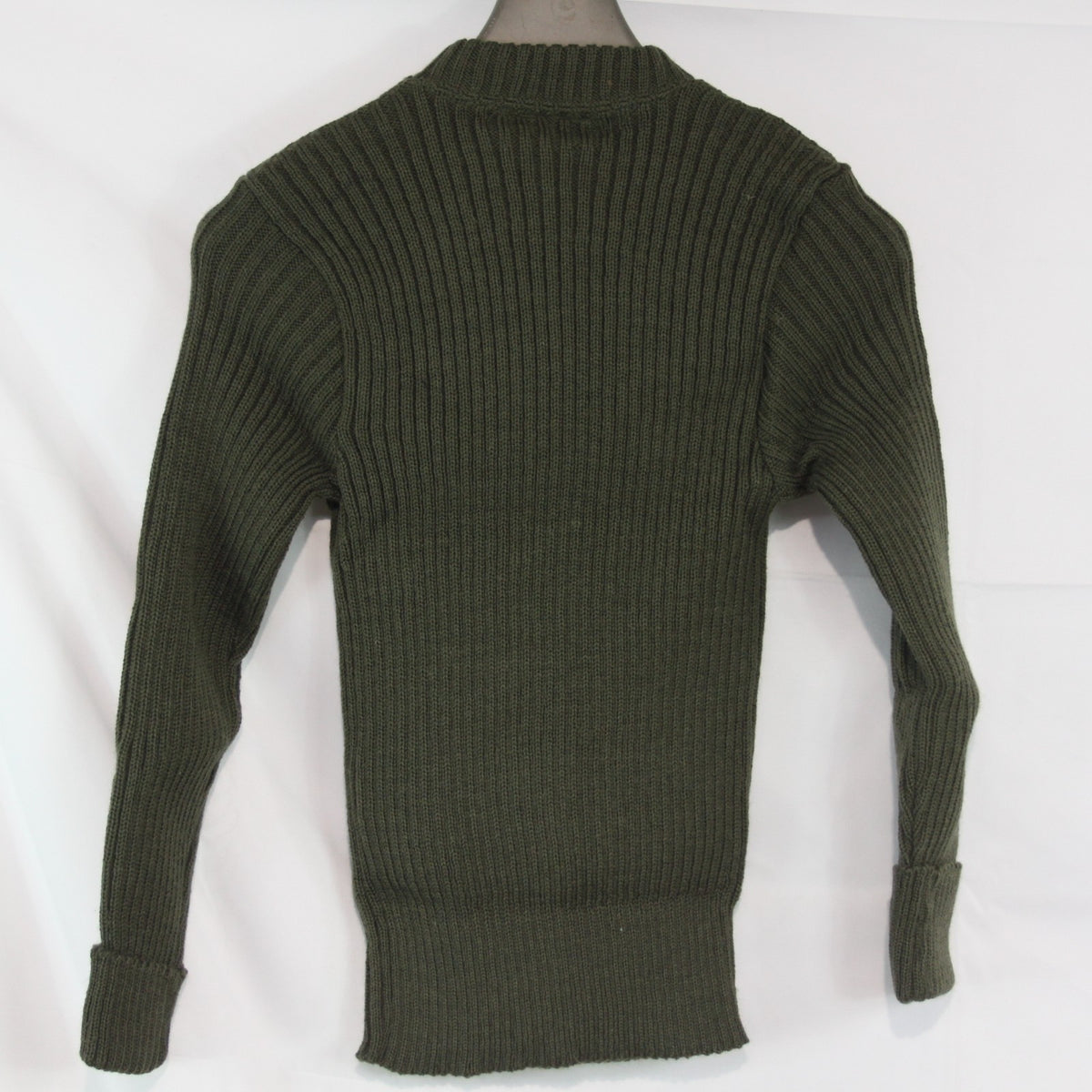 NEW British Army Olive Green Heavyweight Rib Jumper No Patches 34" Chest (4063)