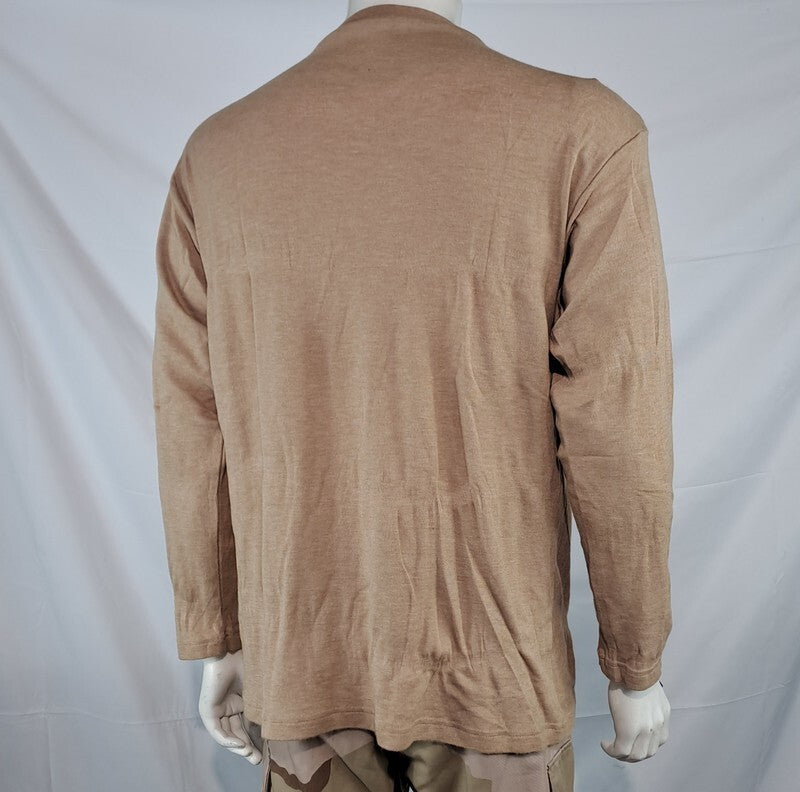 Genuine Surplus British Desert Base Layer Top Vest Long Sleeve Tan FR (3136)