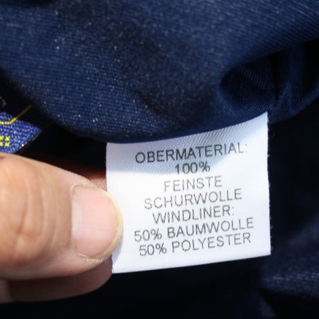 Windproof Pure New Wool Zip Up Jumper Jacket Dutch Military Surplus  46-48" 3569