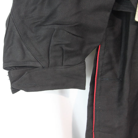 Vintage Dutch Coverall Black 40-42" Chest Genuine Surplus Belted (4169)