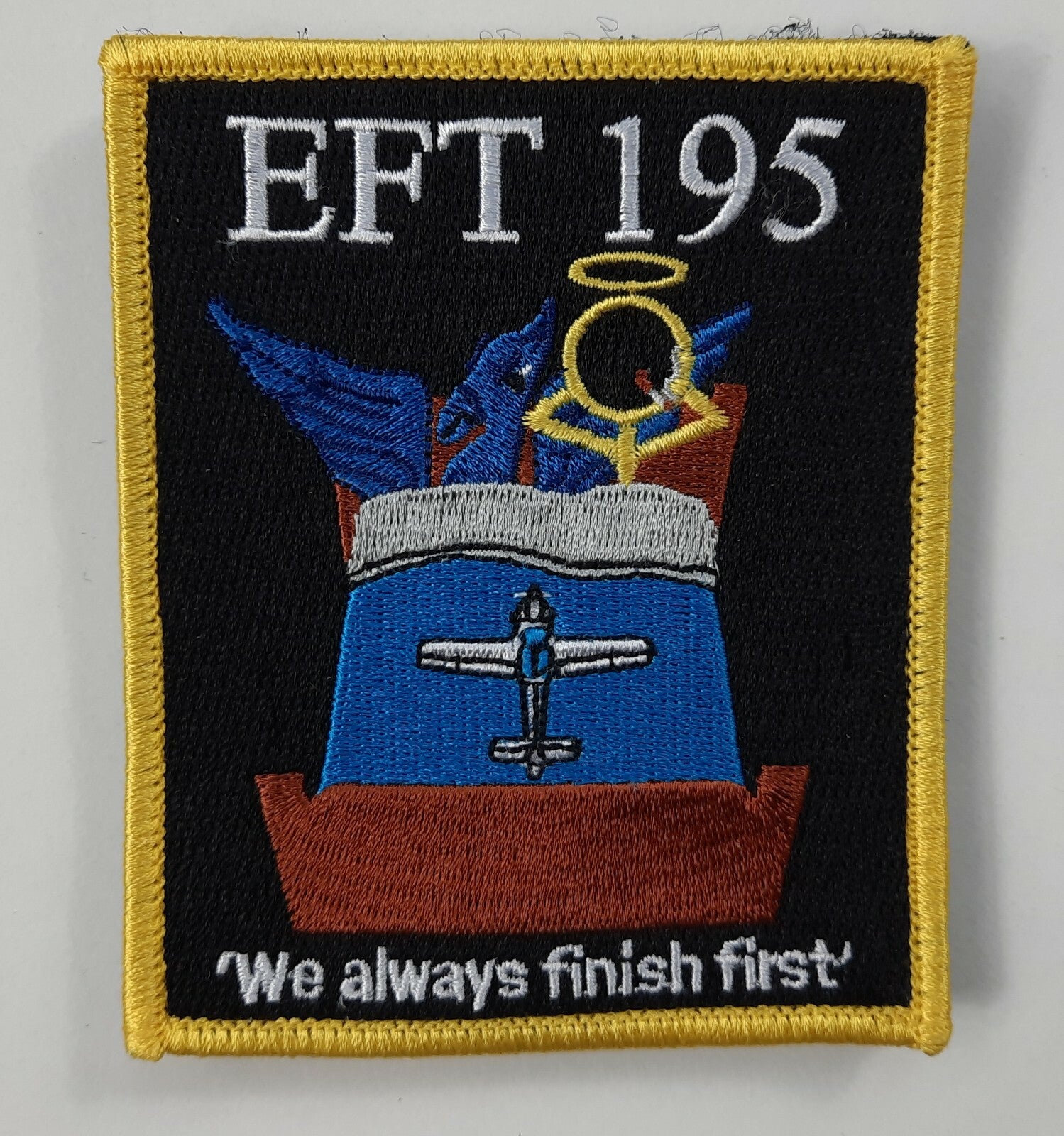 Factory Overrun RAF EFT195 Tutor Course Embroidered Patch 100x80mm