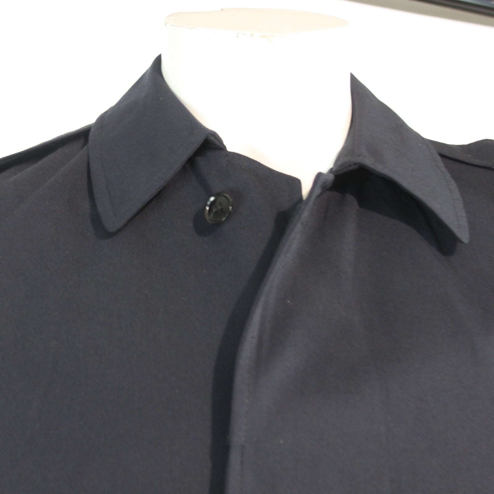 Genuine Surplus British Royal Navy Raincoat Naval Blue Waterproof Overcoat (3150