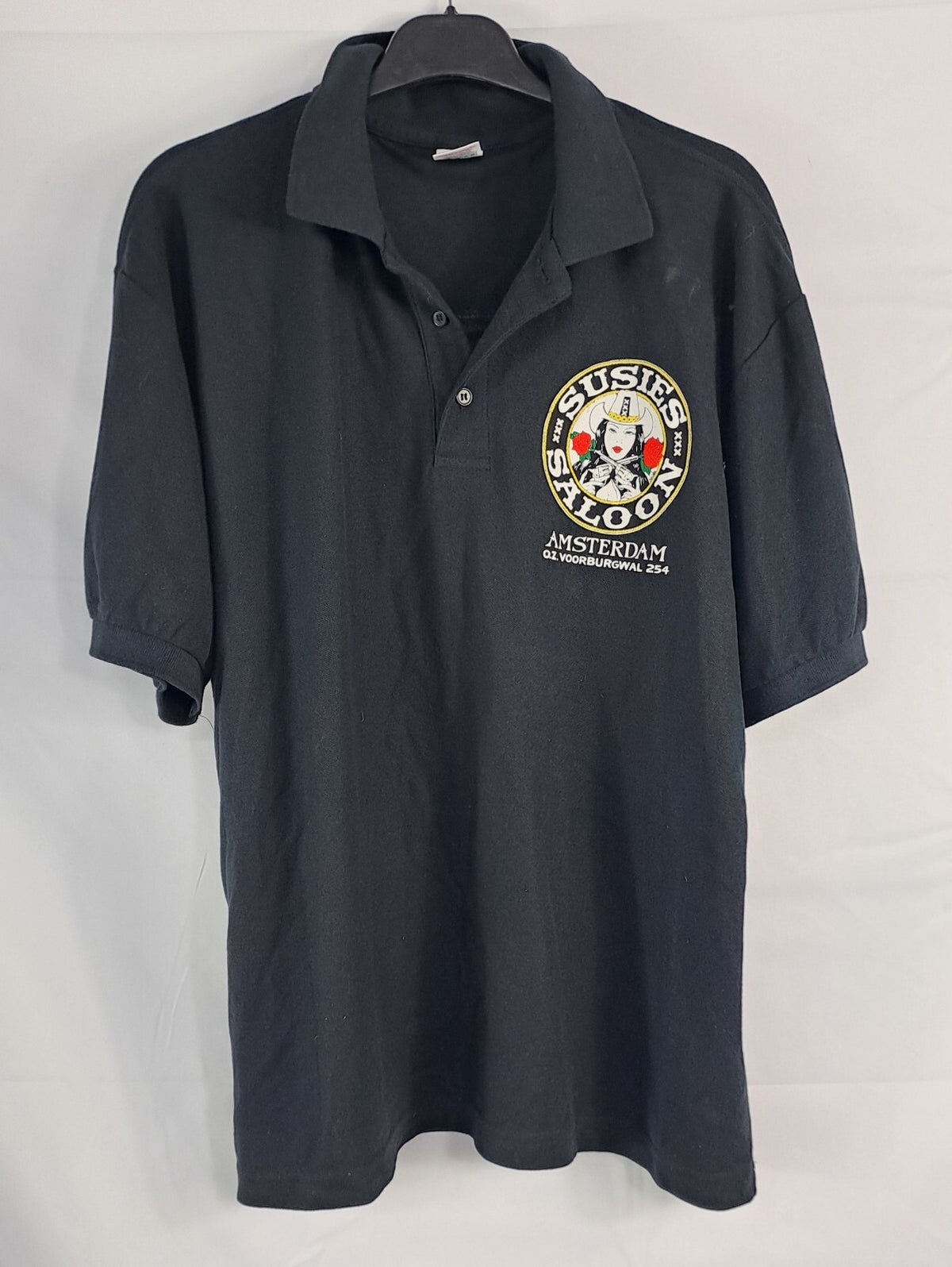 Suzies Sevens Saloon Printed Polo Shirt Amsterdam Souvenir (2747)