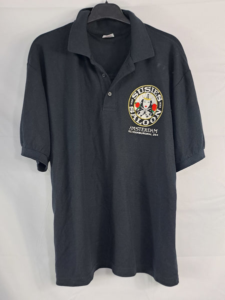 Suzies Sevens Saloon Printed Polo Shirt Amsterdam Souvenir (2747)