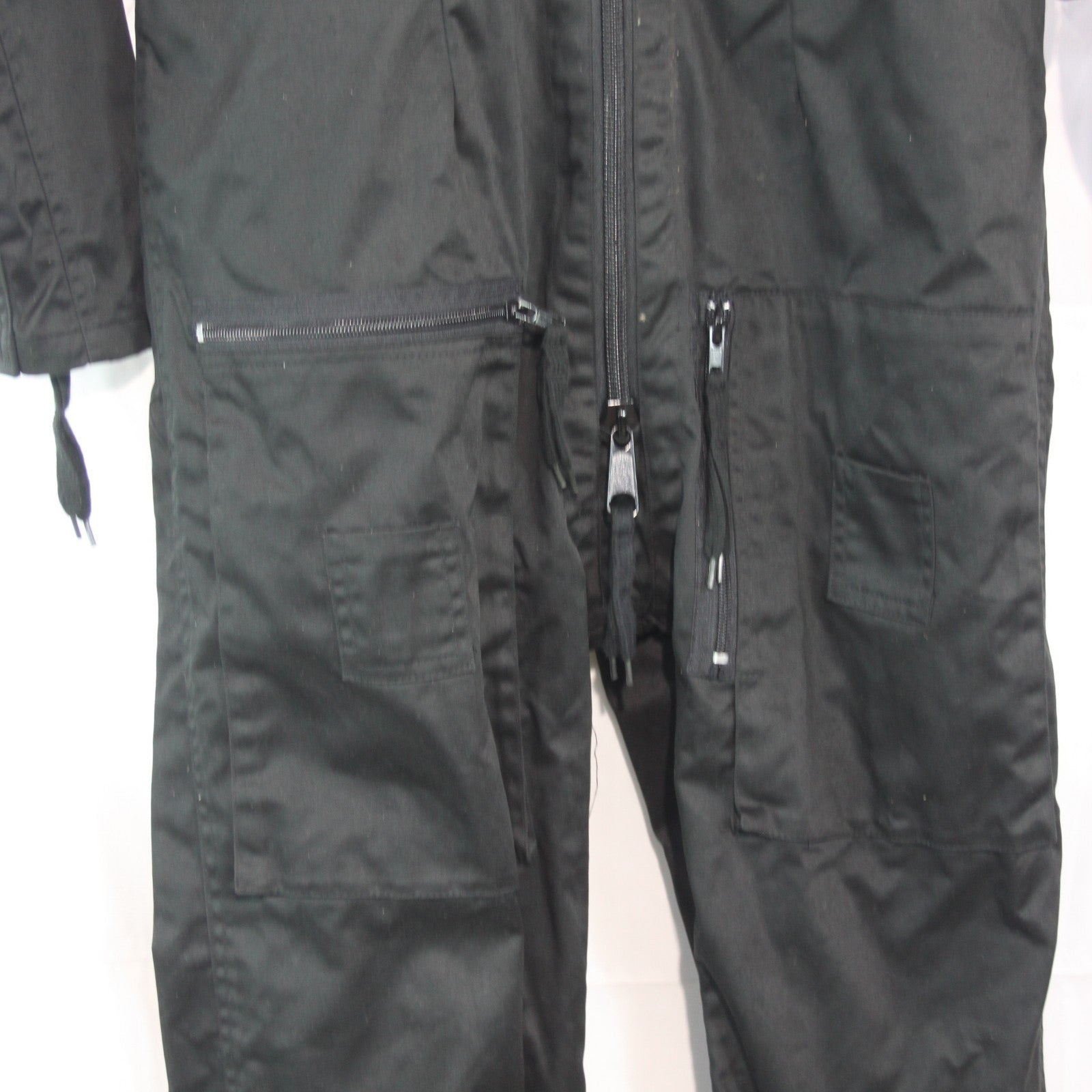 German Military Style Flight Suit Black Coverall Army Airforce 36" Chest (3999)