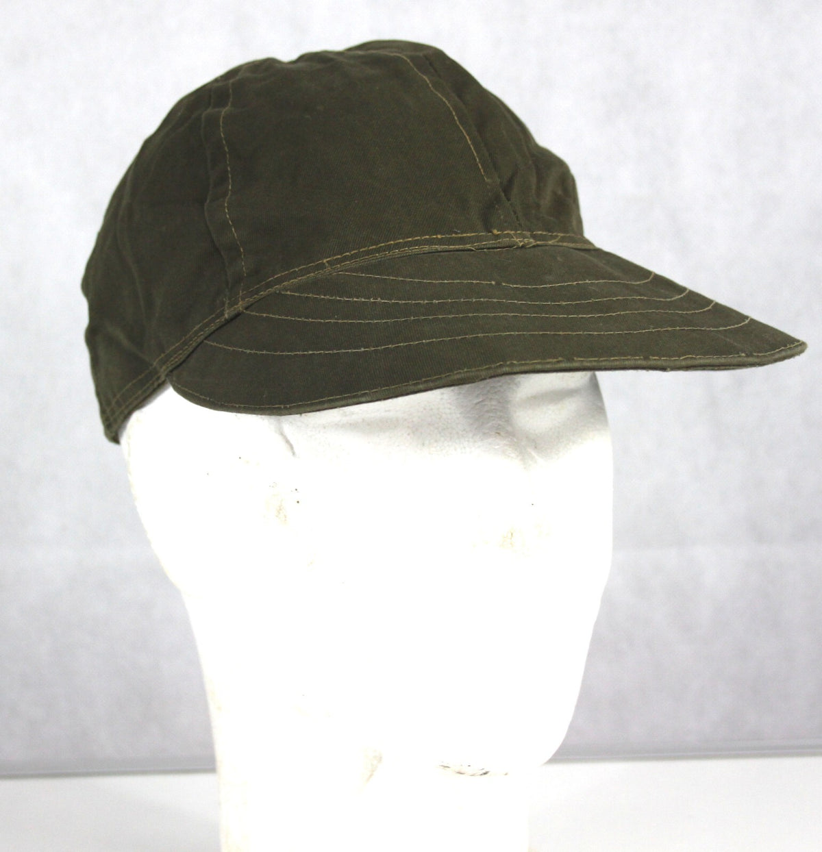 Genuine Surplus Vintage Italian ARMY Olive Peak Cap Forces Military Soft