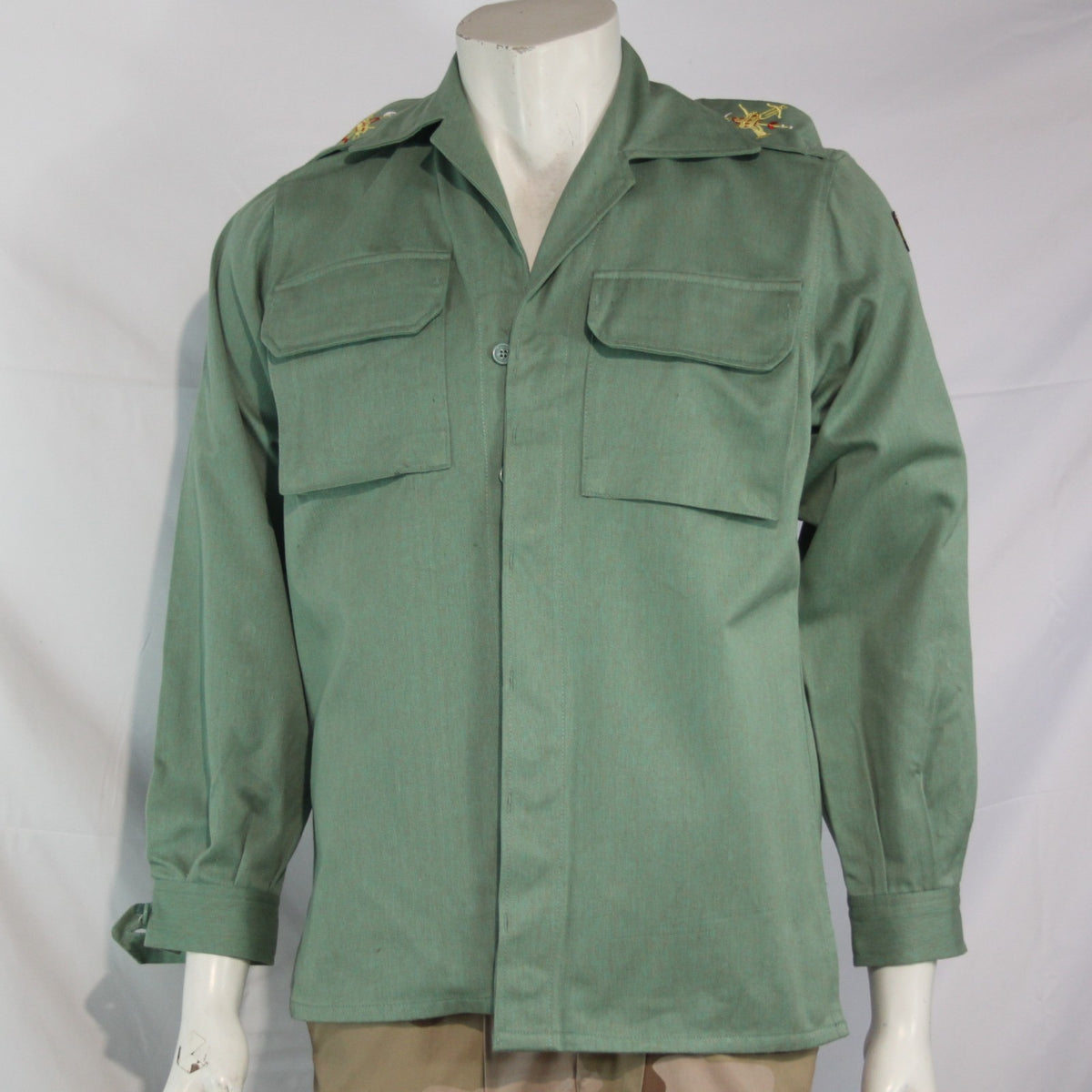 Genuine Surplus Spanish Foreign Legion Military Shirt Army Green 36 & 50"(4102)