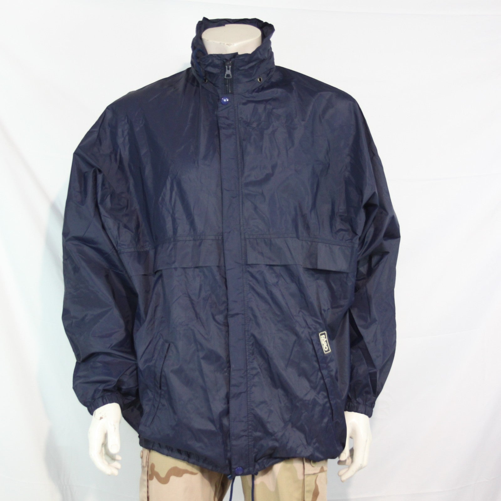 Genuine Surplus French Army Packaway Anorak Water Resistant Rain Coat Mens(3469)