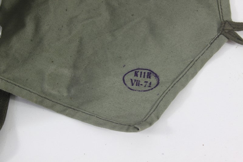 Vintage Army Small Side Bag Canvas Genuine Surplus Bulgarian Cold War (4003)