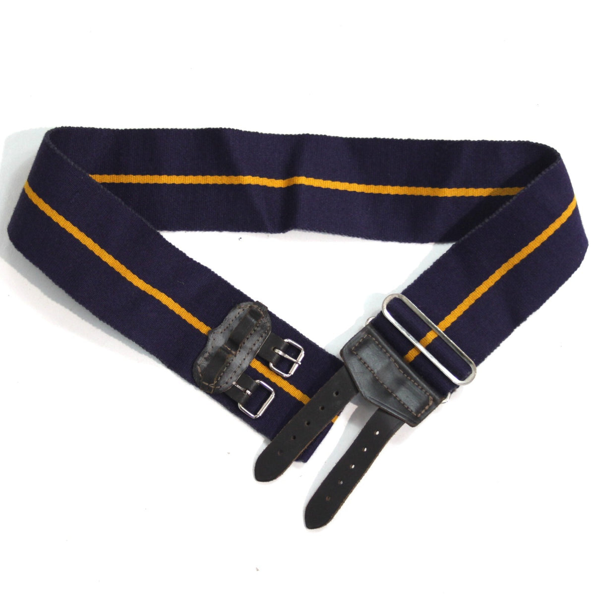 Genuine Surplus British Army Stable belt Grade 1  Navy with Gold Line (3269)