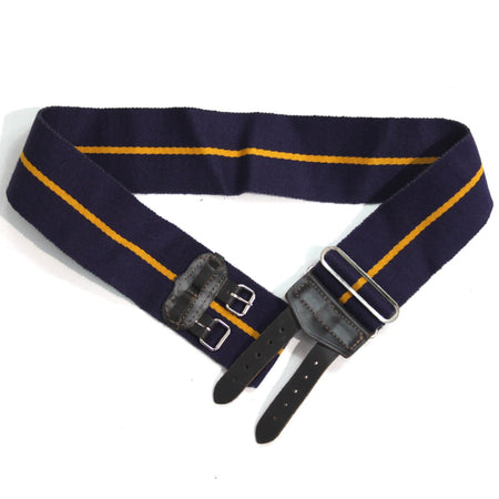 Genuine Surplus British Army Stable belt Grade 1  Navy with Gold Line (3269)