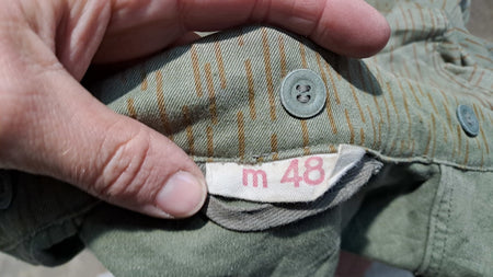 Genuine Surplus East German Strichtarn Raindrop Camo Jacket Canvas Vintage (3073