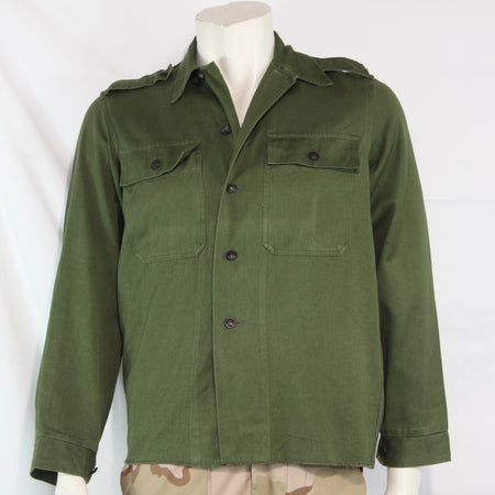 Vintage Hungarian Army Heavyweight Shirt Jacket Olive Genuine Surplus (4071)