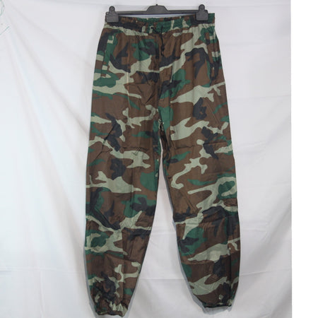 Water Resistant Packaway Lightweight Jacket Trouser Set Woodland Camo M (3953)